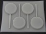 1218 2.75 Inch Round Chocolate or Hard Candy Lollipop Mold